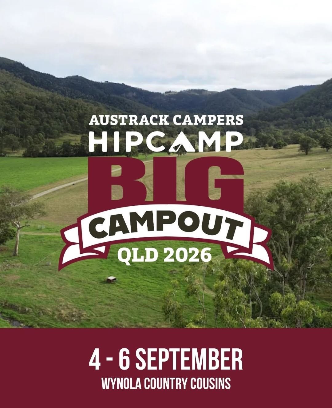 Austrack x Hipcamp BIG Campout QLD — 4x4 car meet in Brisbane, QLD on Friday 4 September 2026