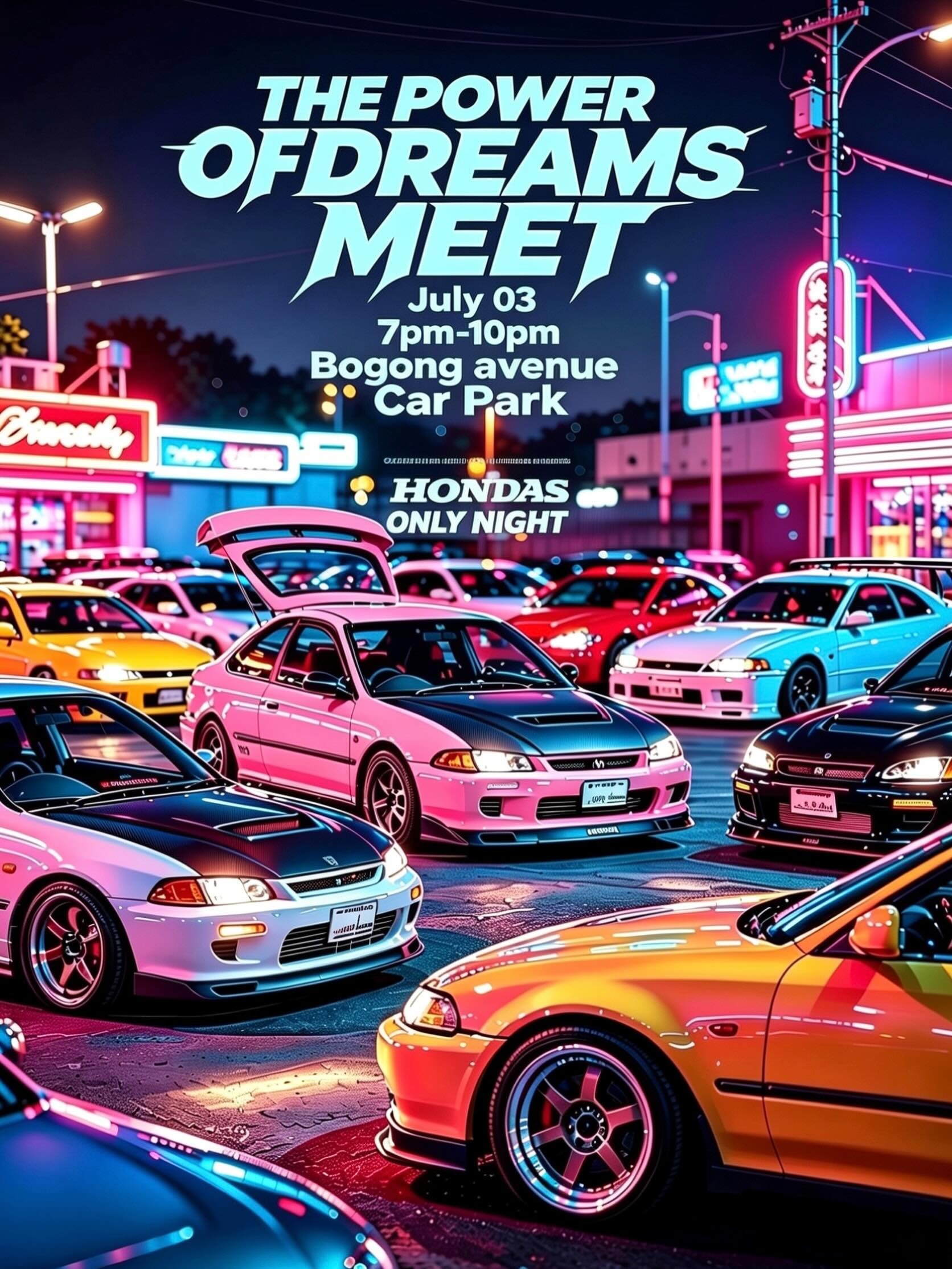The Power of Dreams Meet — JDM car meet in Melbourne, VIC on Friday 3 July 2026
