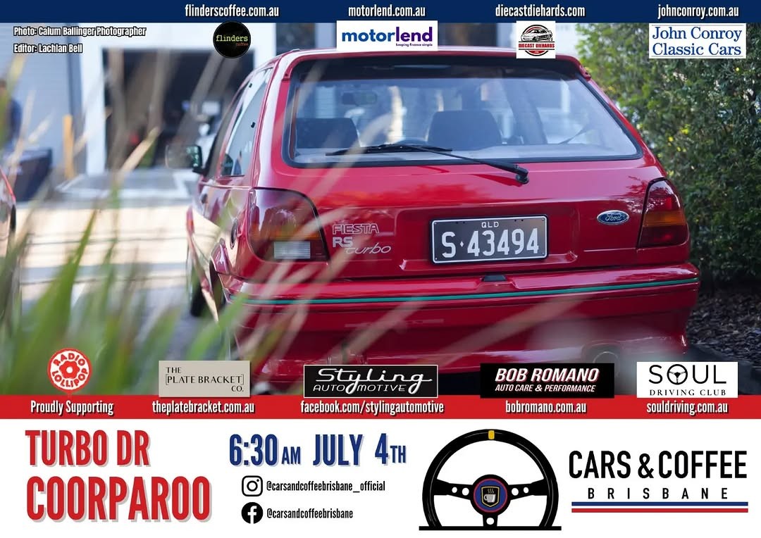 Cars & Coffee Brisbane — Classic car meet in Brisbane, QLD on Saturday 4 July 2026
