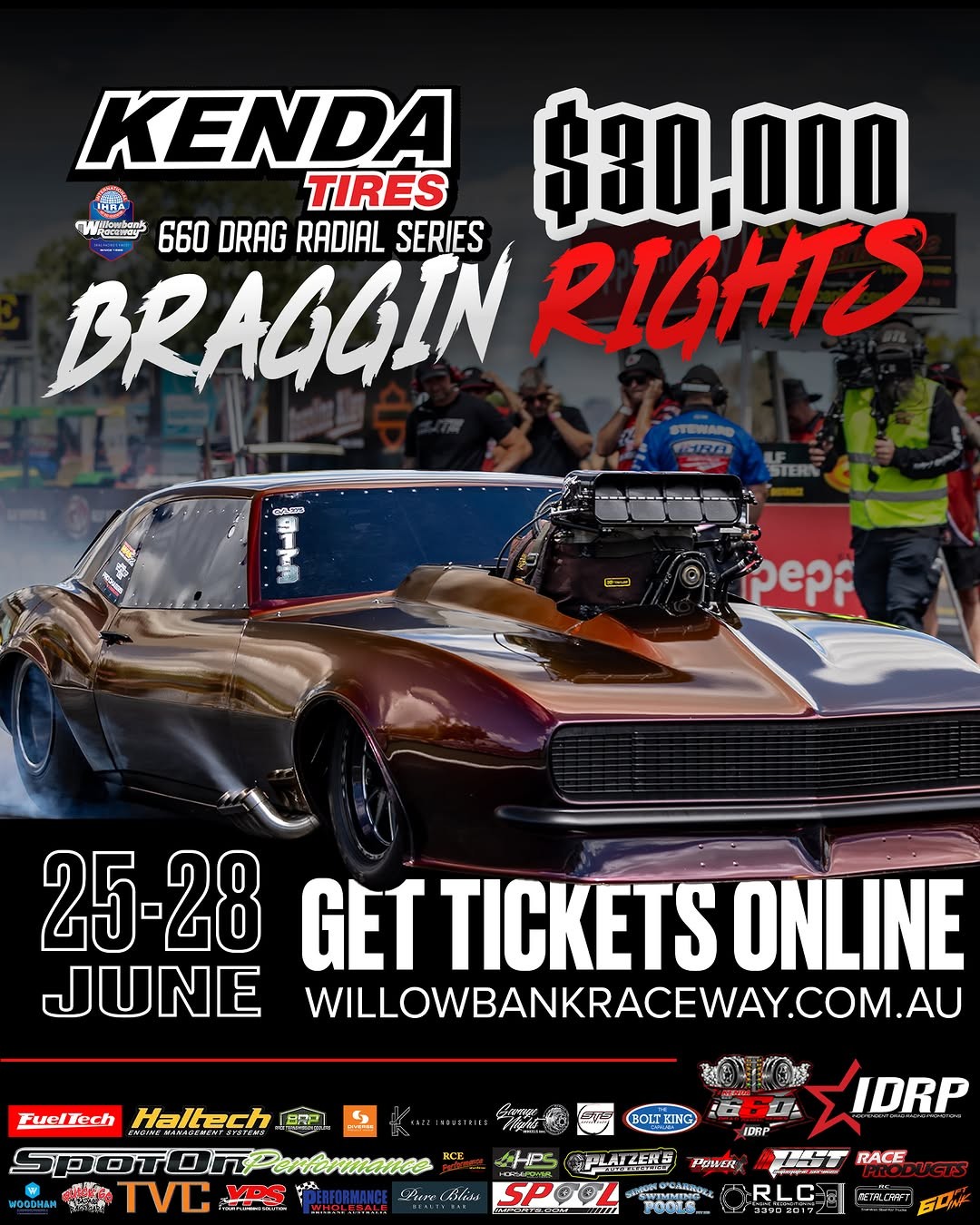 Kenda Tires 660 Drag Radial Series - Braggin Rights — Muscle spectator event in Brisbane, QLD on Wednesday 24 June 2026