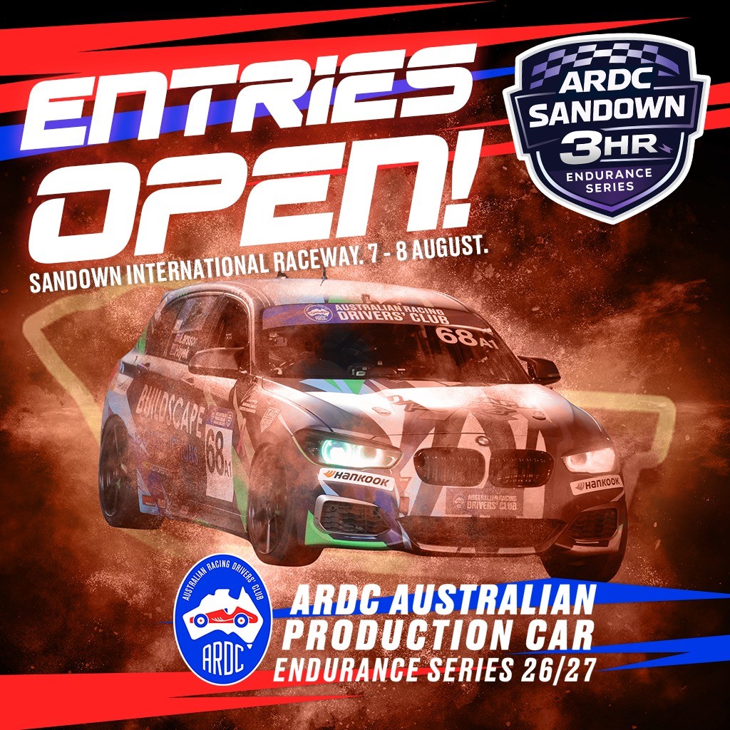 ARDC Australian Production Car Endurance Series: Sandown 3 Hour — track day in Melbourne, VIC on Friday 7 August 2026
