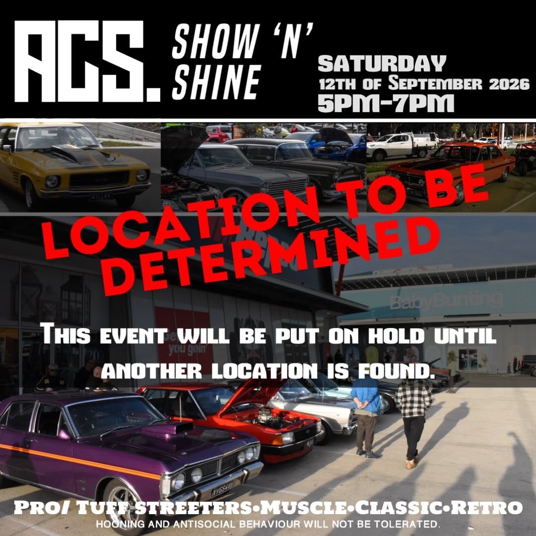 ACS Show 'N' Shine — Muscle/Classic car meet in Unknown on Saturday 12 September 2026