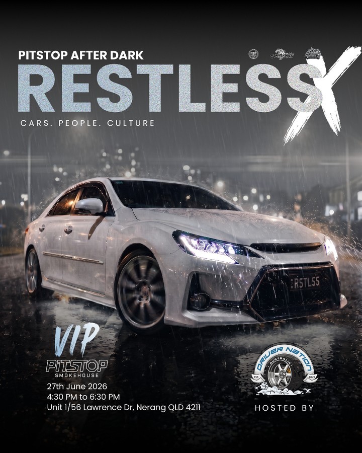 Pitstop After Dark — Stance car meet in Gold Coast, QLD on Saturday 27 June 2026