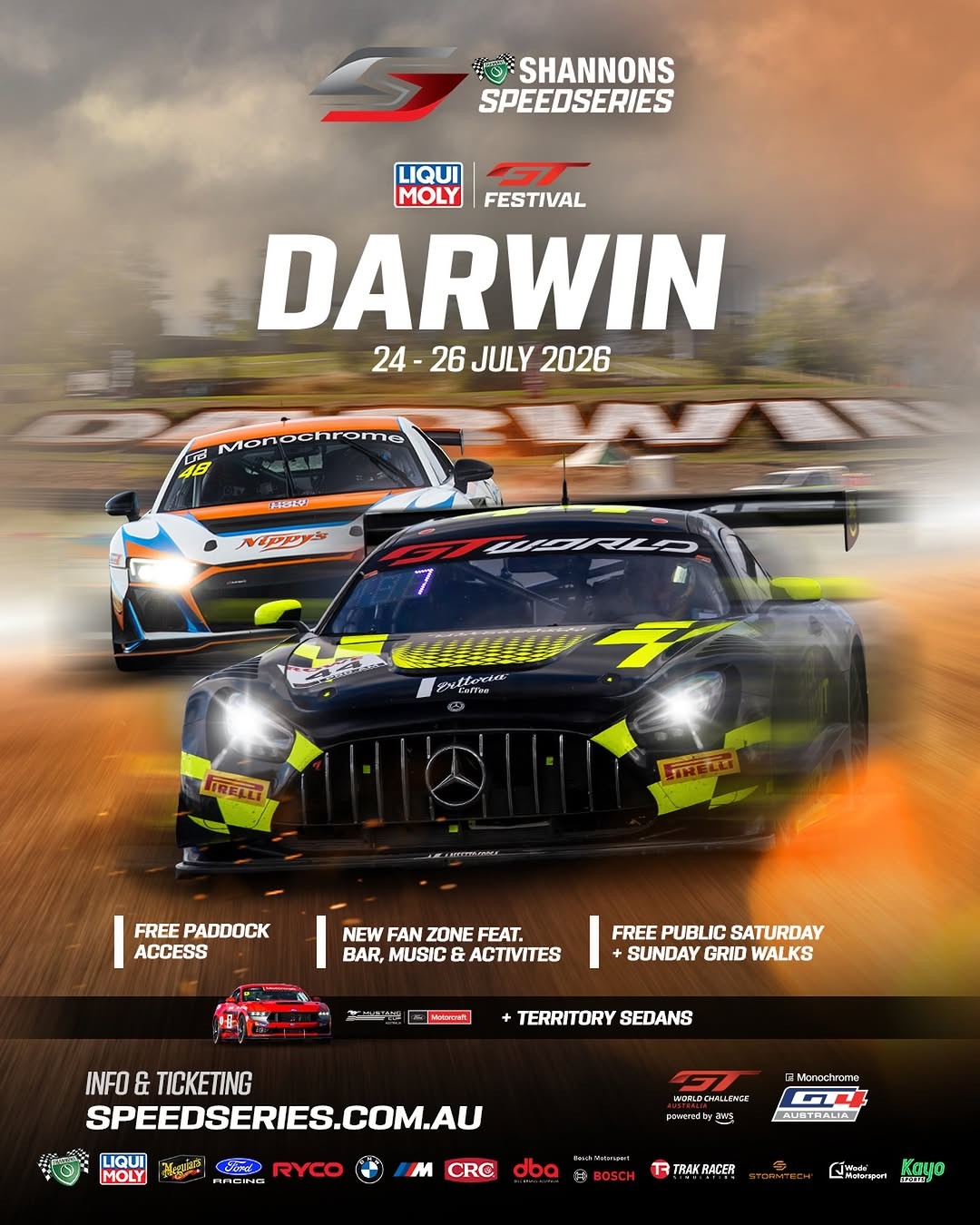 LIQUI MOLY GT Festival Darwin — Exotic/Muscle spectator event in Darwin, NT on Friday 24 July 2026