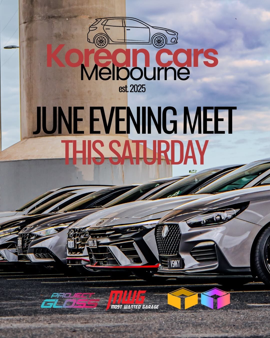 June Evening Meet — car meet in Melbourne, VIC on Saturday 27 June 2026