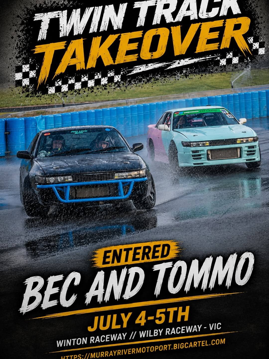 Twin Track Takeover — JDM spectator event in Melbourne, VIC on Saturday 4 July 2026