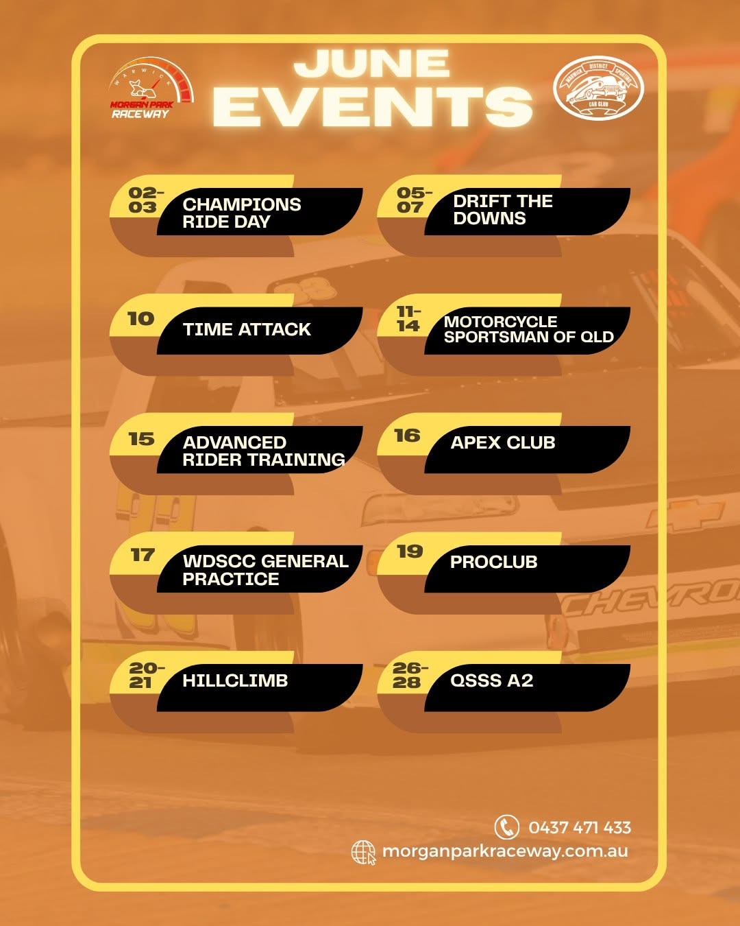 Drift the Downs — JDM track day in Brisbane, QLD on Friday 5 June 2026