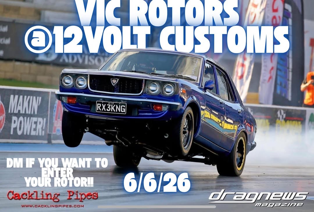 VicRotors at 12 Volt Customs Car Show — JDM car meet in Melbourne, VIC on Saturday 6 June 2026