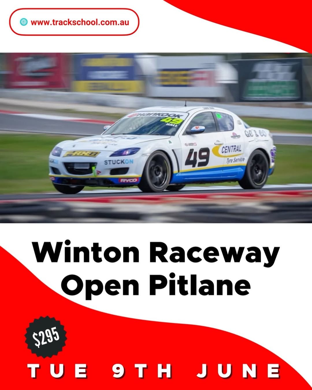 Winton Raceway Open Pitlane — track day in Melbourne, VIC on Tuesday 9 June 2026