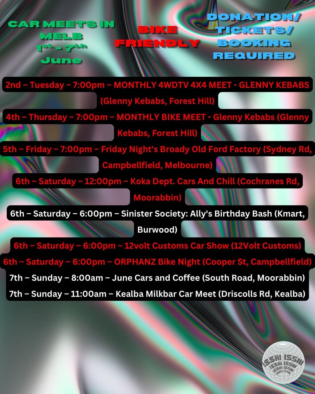 MONTHLY 4WDTV 4X4 MEET — 4x4 car meet in Melbourne, VIC on Tuesday 2 June 2026