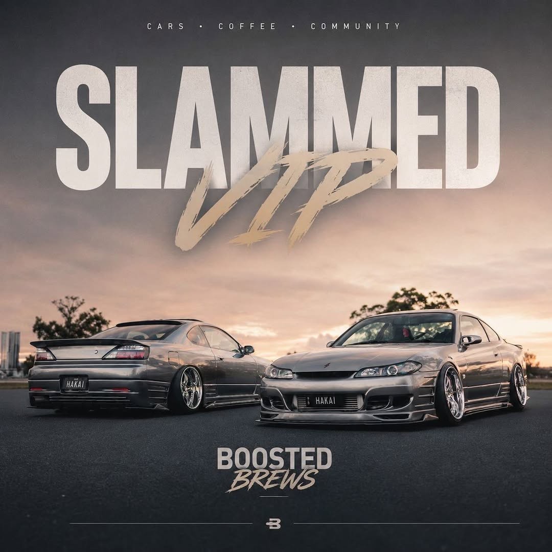 Boosted Brews — JDM car meet in Brisbane, QLD on Saturday 20 June 2026