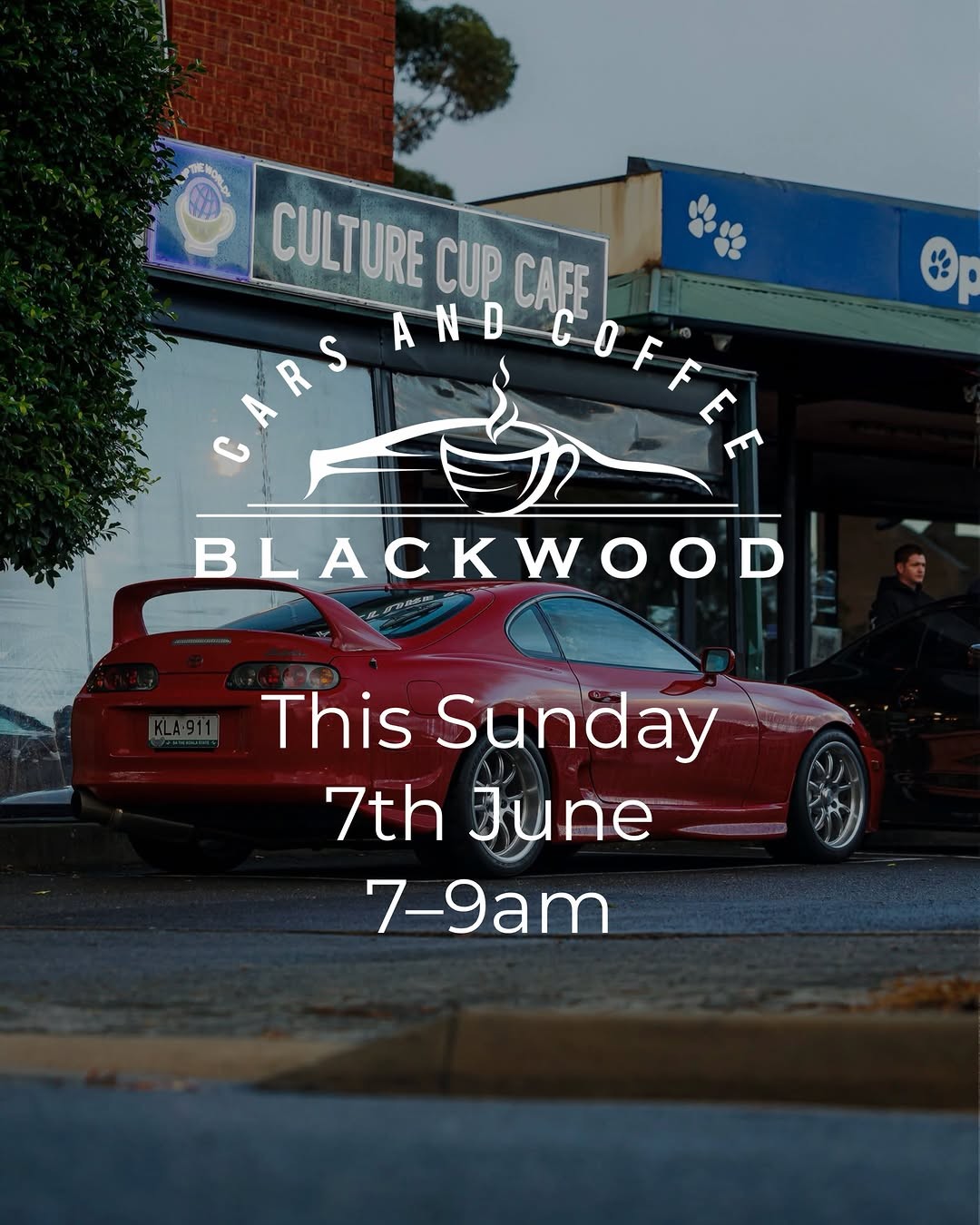 Cars and Coffee Blackwood — car meet in Adelaide, SA on Sunday 7 June 2026