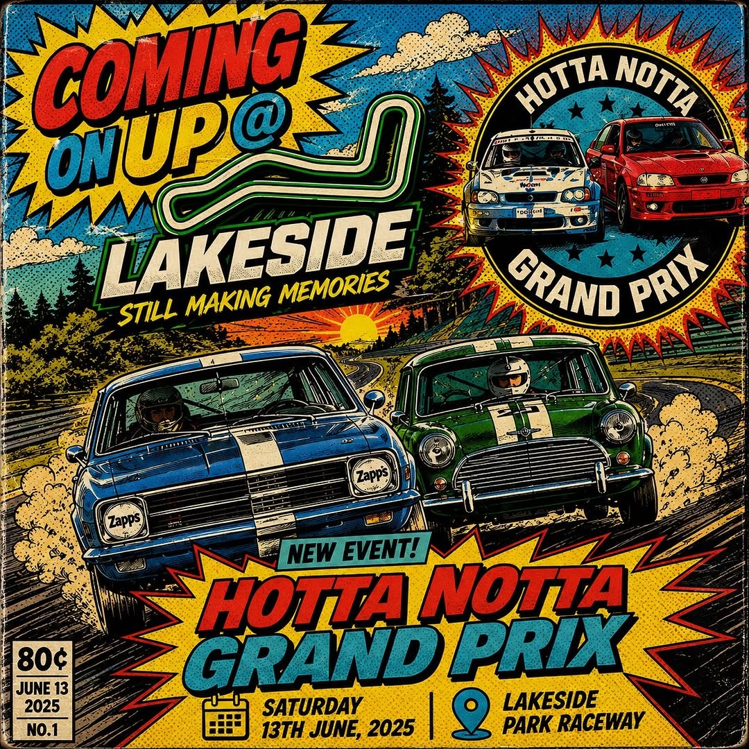 Hotta Notta Grand Prix — Muscle track day in Brisbane, QLD on Saturday 13 June 2026