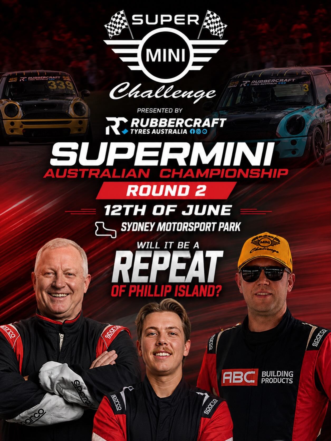 Supermini Australian Championship Round 2 — Euro spectator event in Sydney, NSW on Friday 12 June 2026