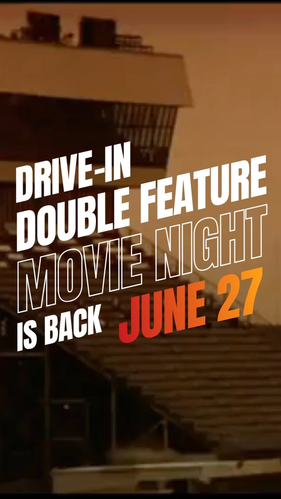 Double Feature Drive-In Movie Night — Classic car meet in Adelaide, SA on Saturday 27 June 2026