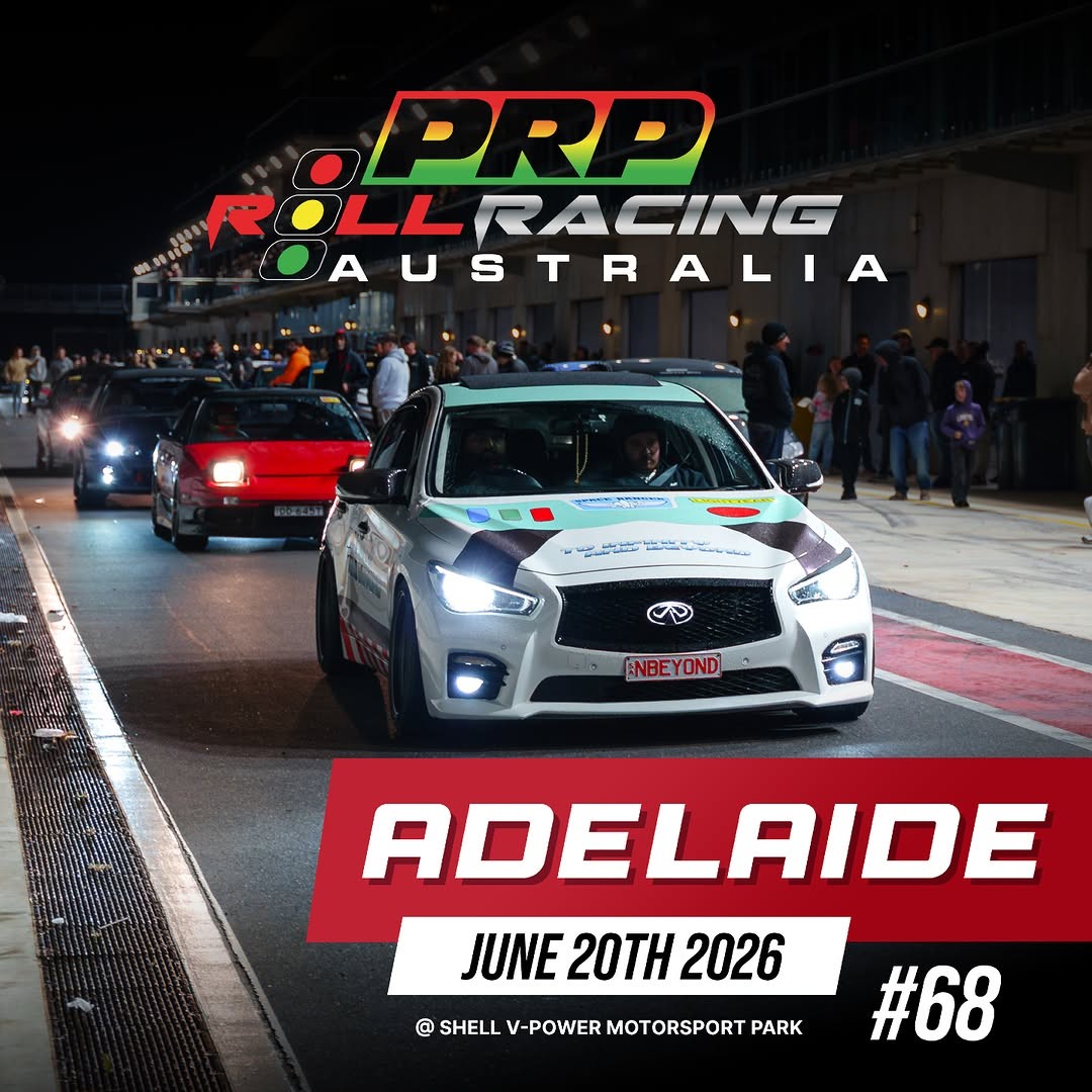 Roll Racing Adelaide #68 — Muscle/JDM track day in Adelaide, SA on Saturday 20 June 2026
