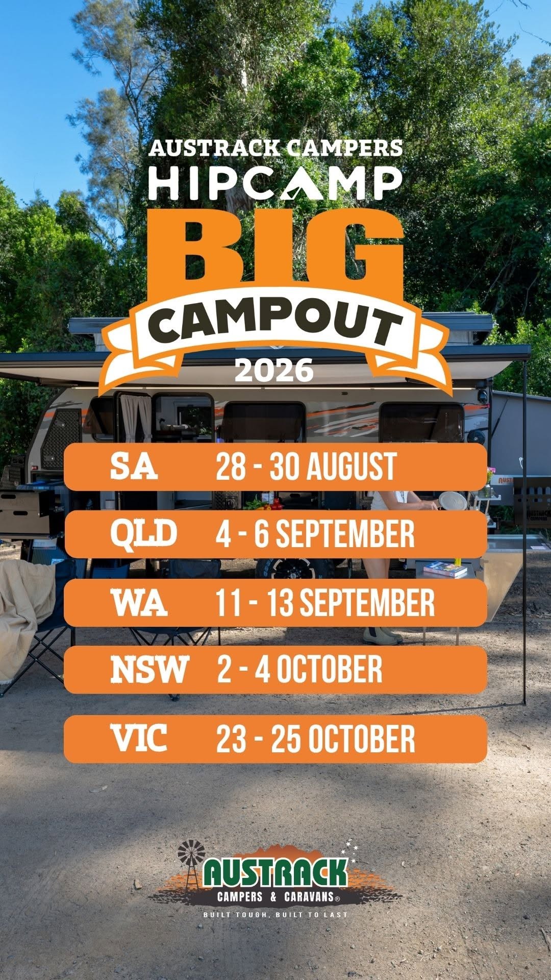 Big Campout Tour — 4x4 car meet in Adelaide, SA on Friday 28 August 2026