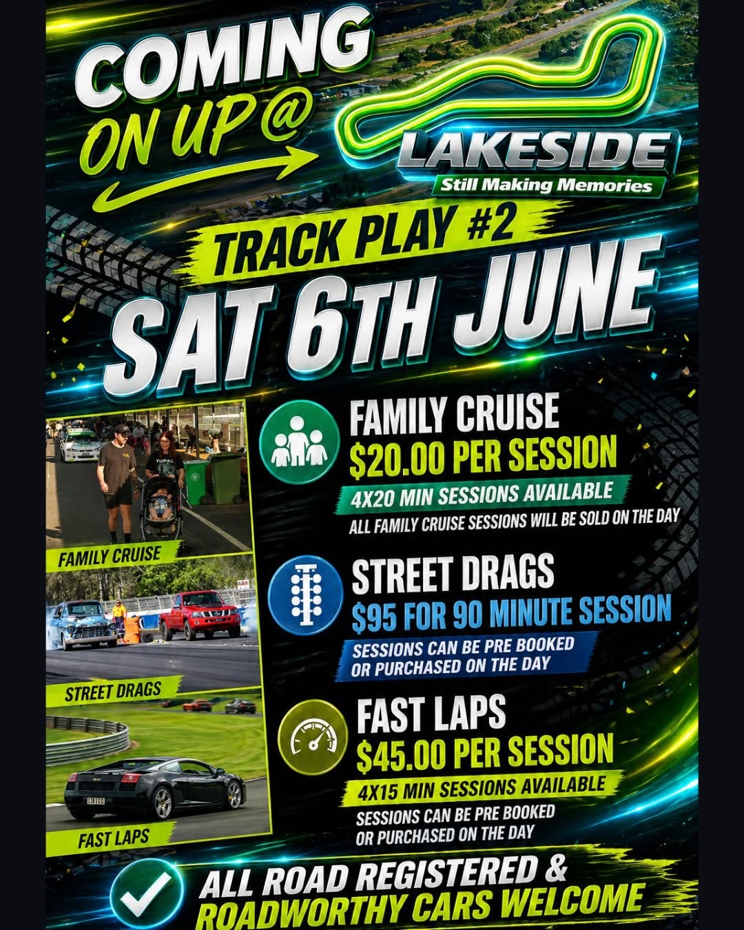Track Play #2 — Muscle track day in Brisbane, QLD on Saturday 6 June 2026