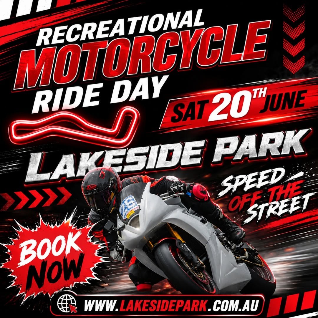 Recreational Motorcycle Ride Day — track day in Brisbane, QLD on Saturday 20 June 2026