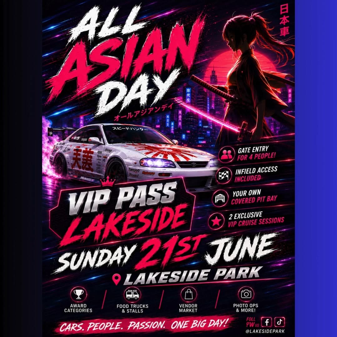 All Asian Day — JDM spectator event in Brisbane, QLD on Sunday 21 June 2026