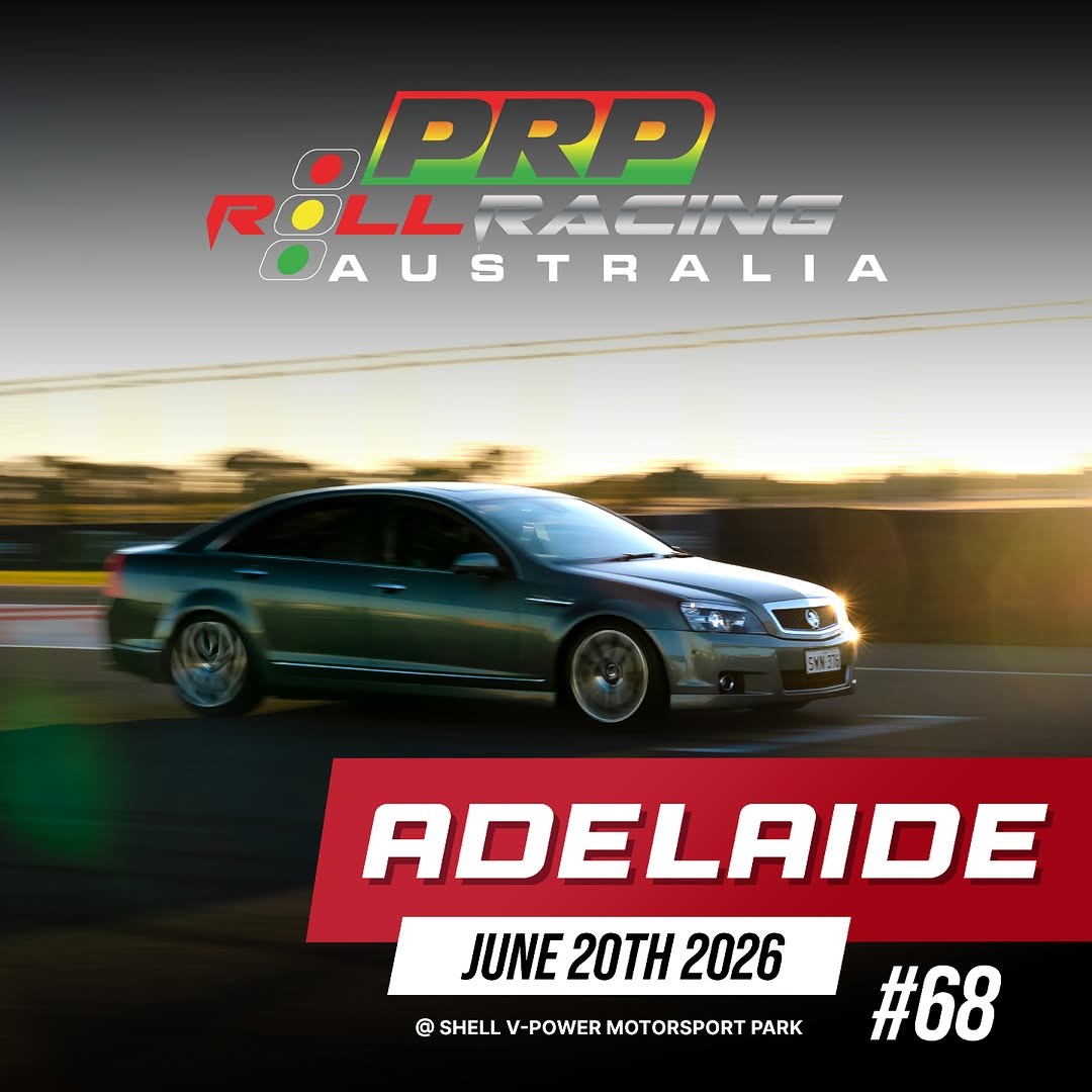 Roll Racing Adelaide #68 — Muscle/JDM track day in Adelaide, SA on Saturday 20 June 2026