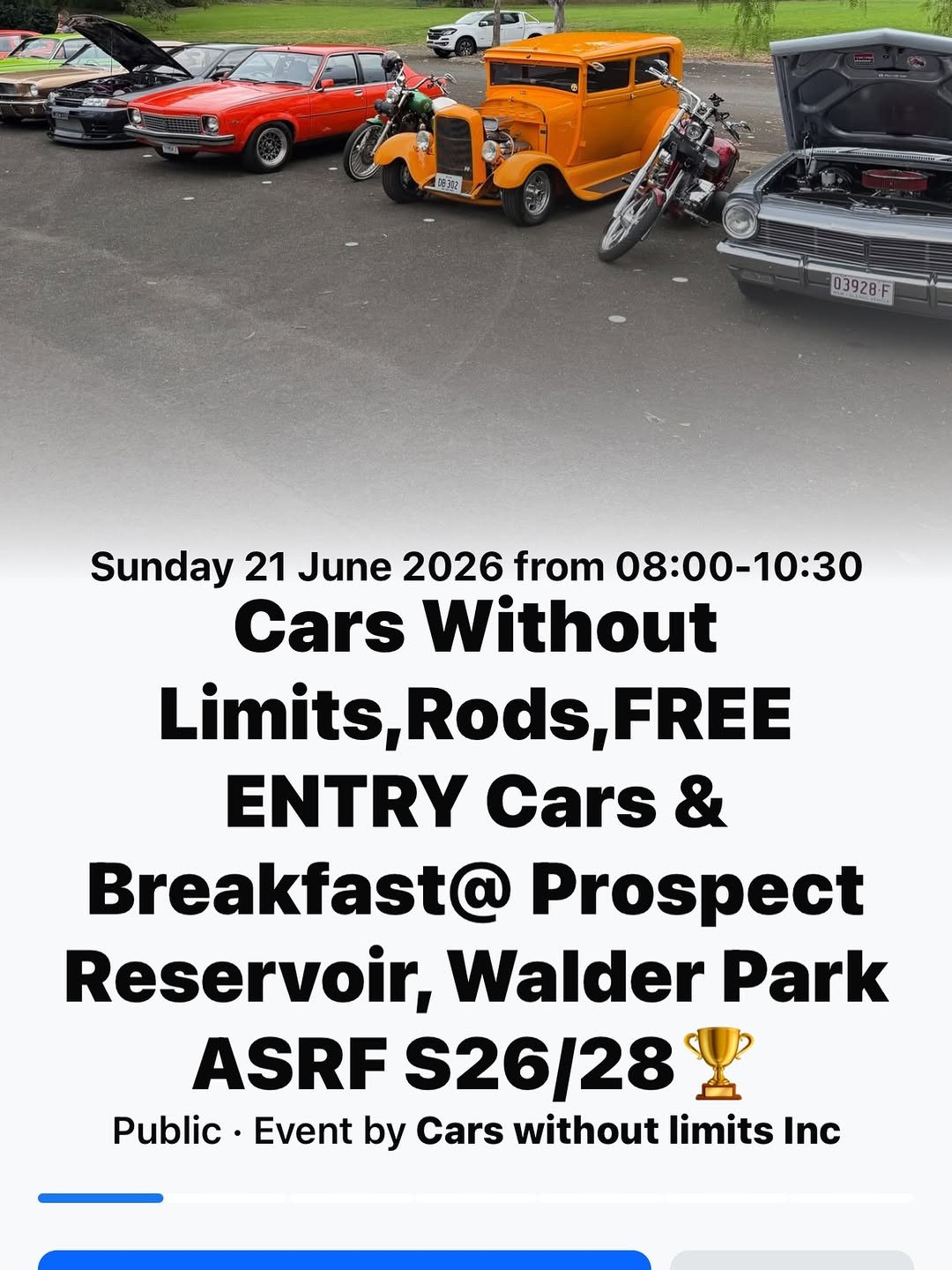 Cars & Breakfast — Classic/Muscle car meet in Sydney, NSW on Sunday 21 June 2026