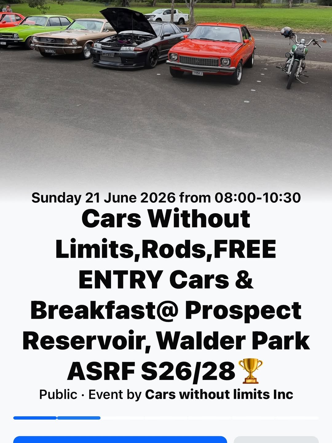 Cars & Breakfast — Classic/Muscle car meet in Sydney, NSW on Sunday 21 June 2026