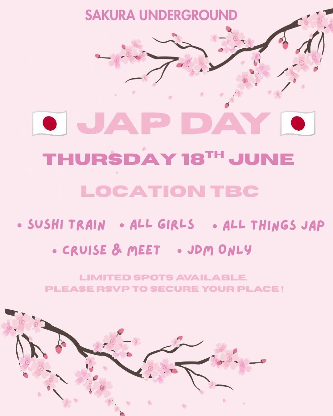 Jap Day — JDM car meet in Brisbane, QLD on Thursday 18 June 2026