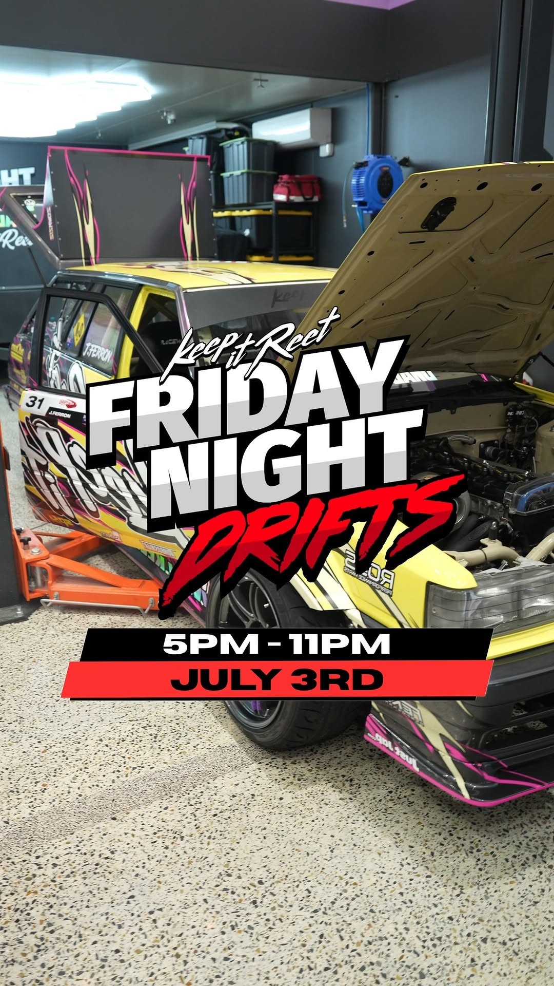 Friday Night Drifts — JDM/Stance spectator event in Melbourne, VIC on Friday 3 July 2026
