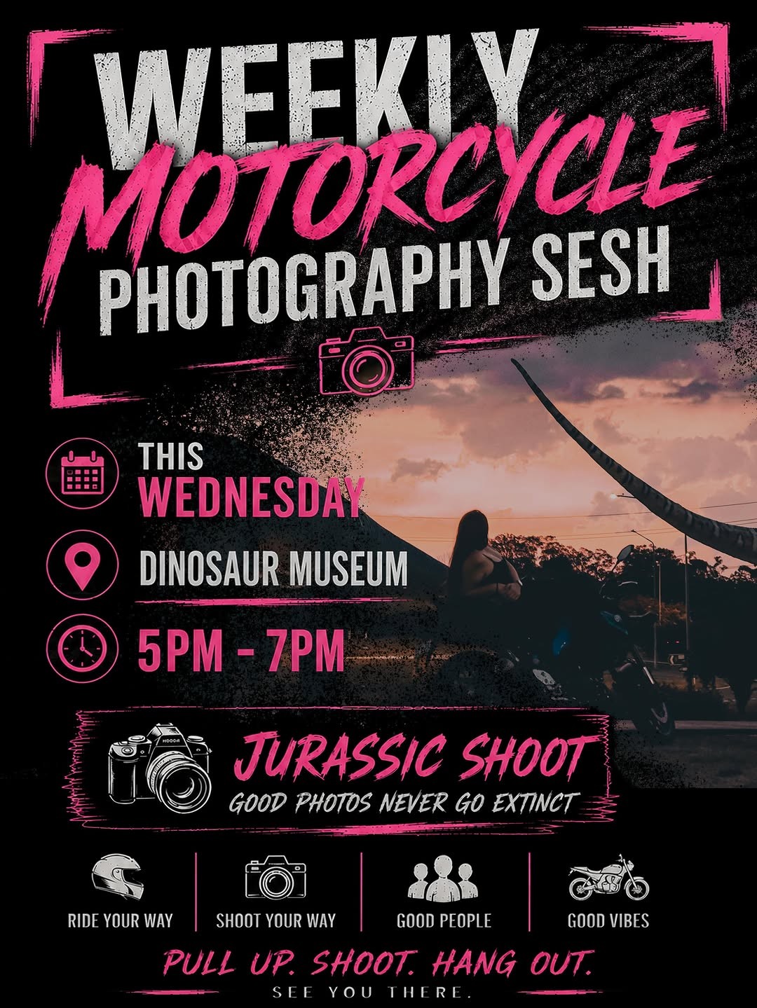 Weekly Motorcycle Photography Sesh — car meet in Canberra, NSW on Wednesday 10 June 2026