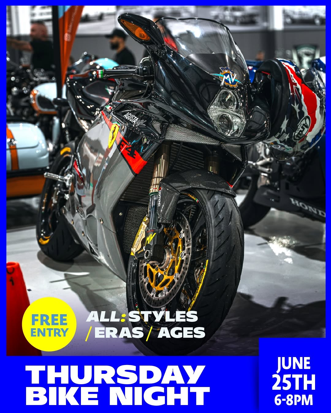 Thursday Bike Night — Classic car meet in Sydney, NSW on Thursday 25 June 2026