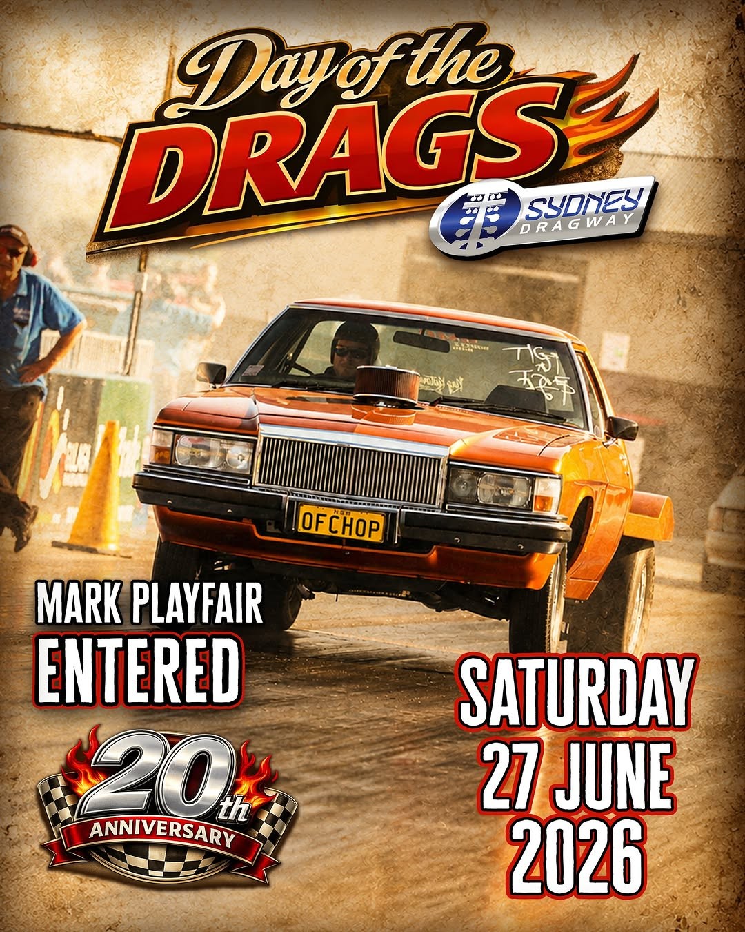 Day of the Drags — Classic/Muscle spectator event in Sydney, NSW on Saturday 27 June 2026