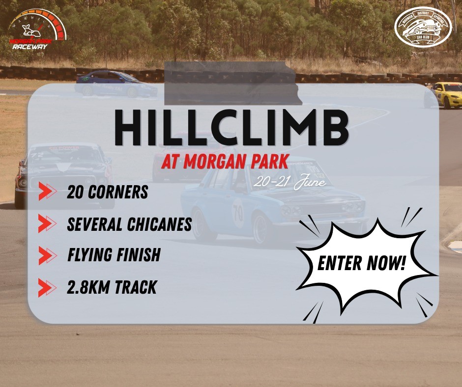 Hillclimb at Morgan Park — Muscle track day in Brisbane, QLD on Saturday 20 June 2026