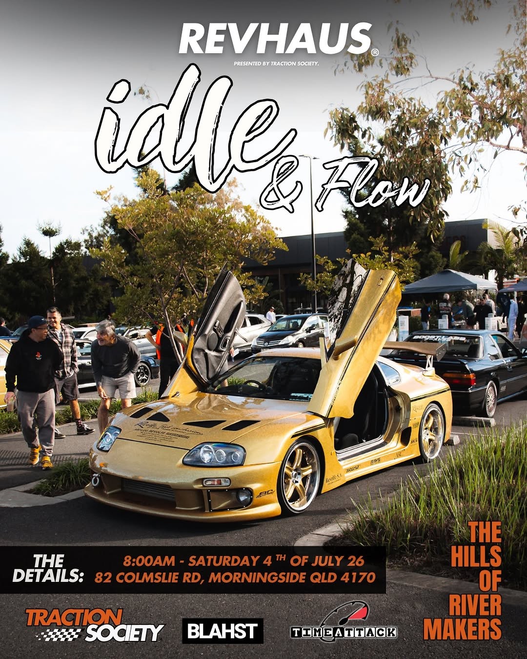 Idle & Flow — Euro/Exotic car meet in Brisbane, QLD on Saturday 4 July 2026