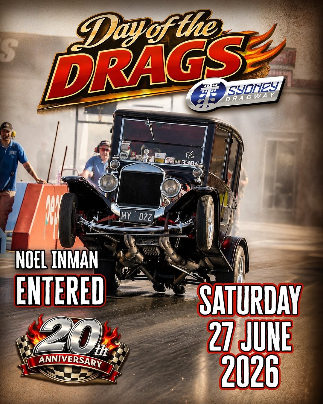 Day of the Drags — Muscle/Classic spectator event in Sydney, NSW on Saturday 27 June 2026