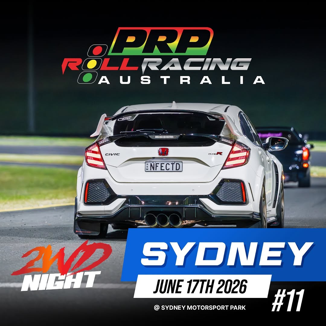 Roll Racing Sydney: 2WD Night — Euro/JDM track day in Sydney, NSW on Wednesday 17 June 2026