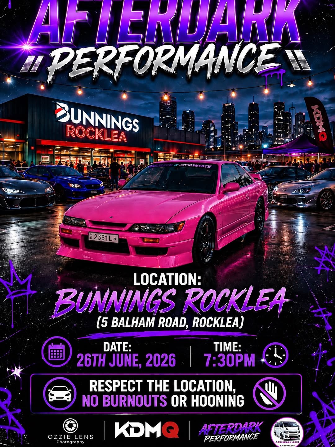 Afterdark Performance Rocklea Night Meet — JDM/Euro car meet in Brisbane, QLD on Friday 26 June 2026