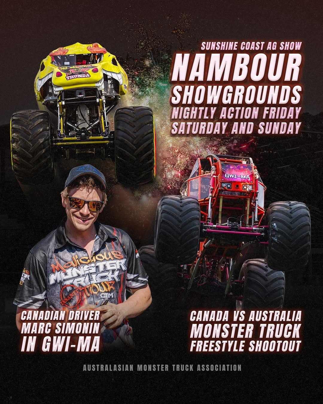 Sunshine Coast Ag Show Monster Truck Freestyle Shootout — spectator event in Sunshine Coast, QLD on Friday 12 June 2026