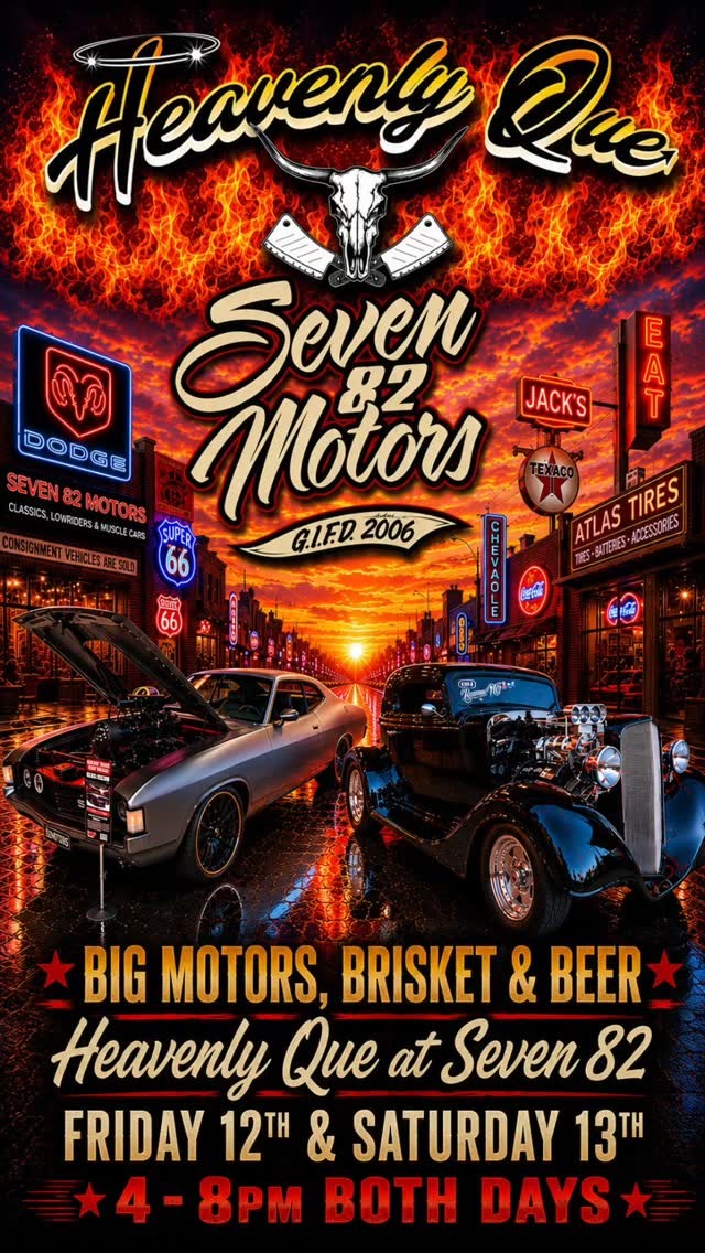 Big Motors, Brisket & Beer — Muscle/Classic car meet in Gold Coast, QLD on Friday 12 June 2026