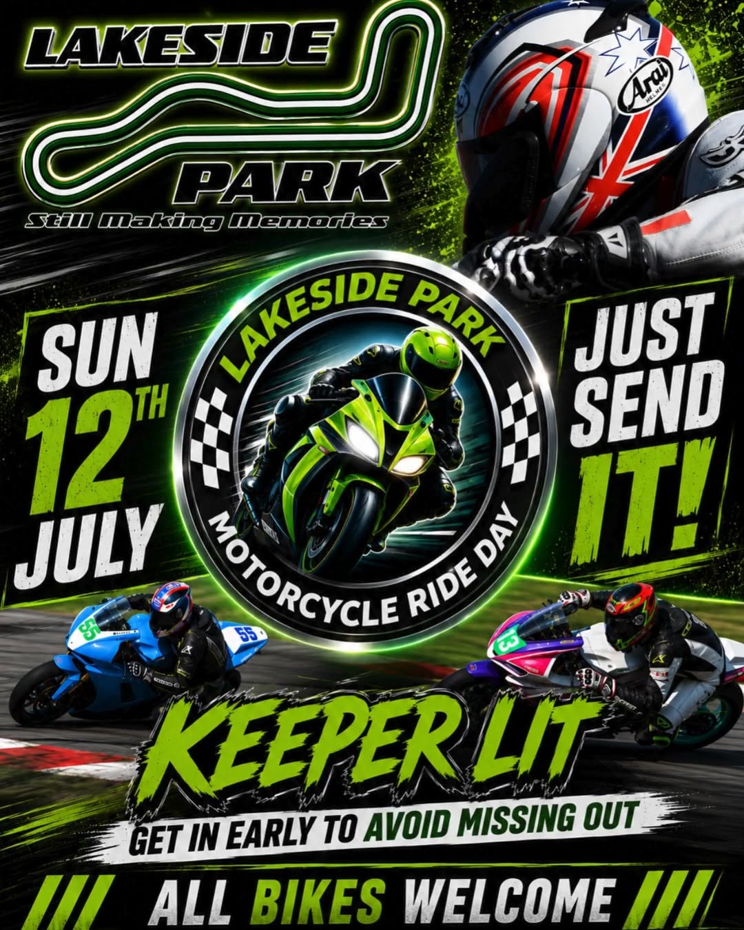 Motorcycle Ride Day — track day in Brisbane, QLD on Sunday 12 July 2026
