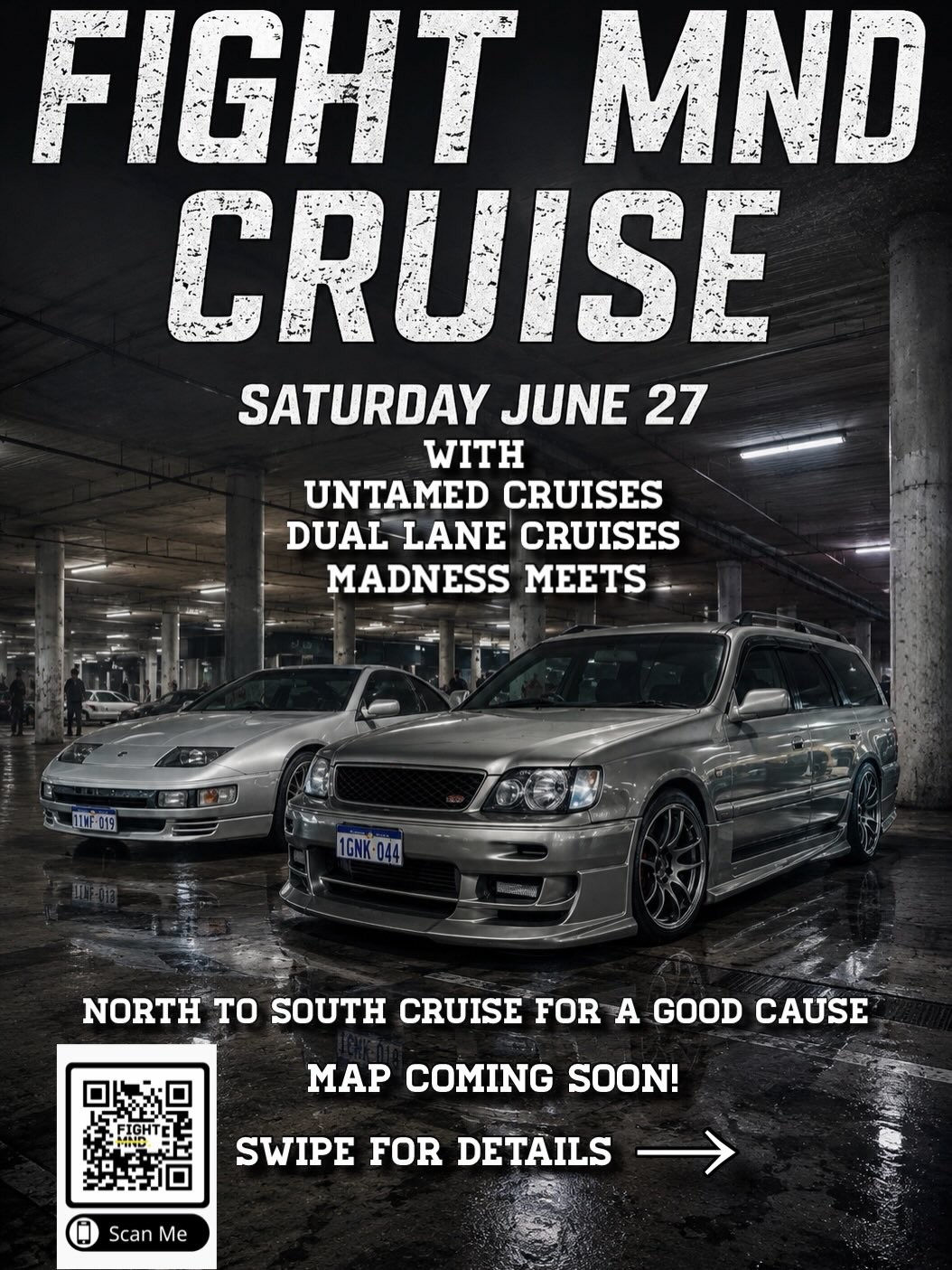 Fight MND Cruise — Muscle car meet in Perth, WA on Saturday 27 June 2026