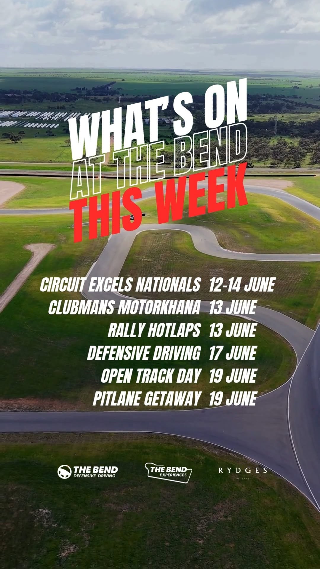 Circuit Excels Nationals — Muscle spectator event in Adelaide, SA on Friday 12 June 2026