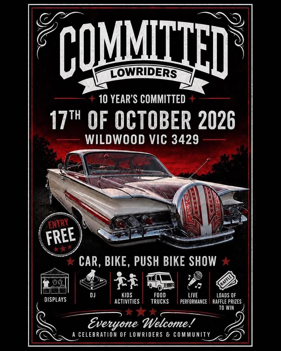 10 Year's Committed — Classic/Stance car meet in Melbourne, VIC on Saturday 17 October 2026