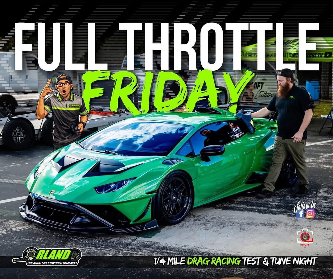 Full Throttle Friday — Muscle/Exotic track day in International on Friday 12 June 2026