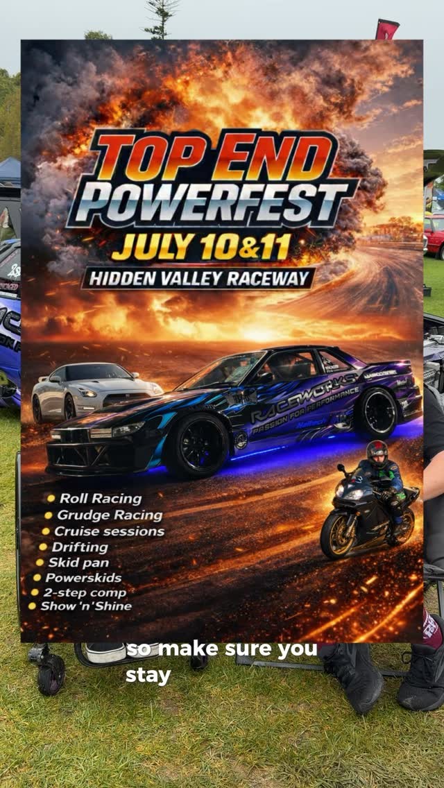 Top End Powerfest — JDM/Muscle spectator event in Darwin, NT on Friday 10 July 2026