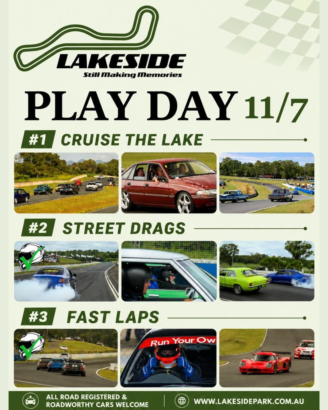 Play Day — Muscle track day in Brisbane, QLD on Saturday 11 July 2026