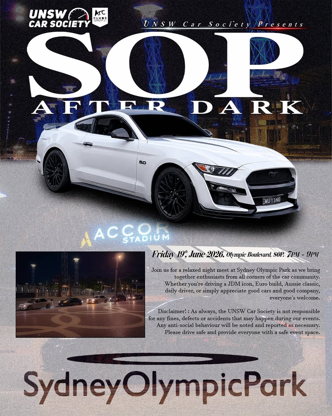 SOP After Dark — JDM/Euro car meet in Sydney, NSW on Friday 19 June 2026