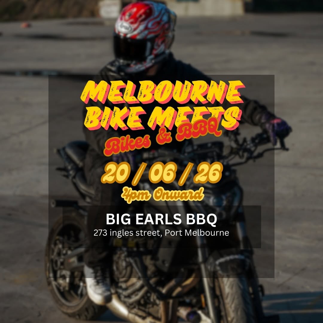 Melbourne Bike Meets: Bikes & BBQ — car meet in Melbourne, VIC on Saturday 20 June 2026
