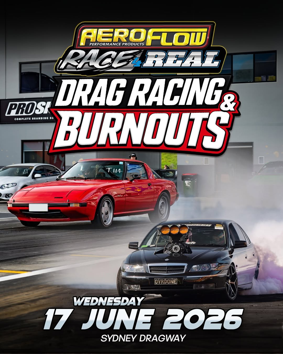 Aeroflow Race 4 Real — Muscle track day in Sydney, NSW on Wednesday 17 June 2026