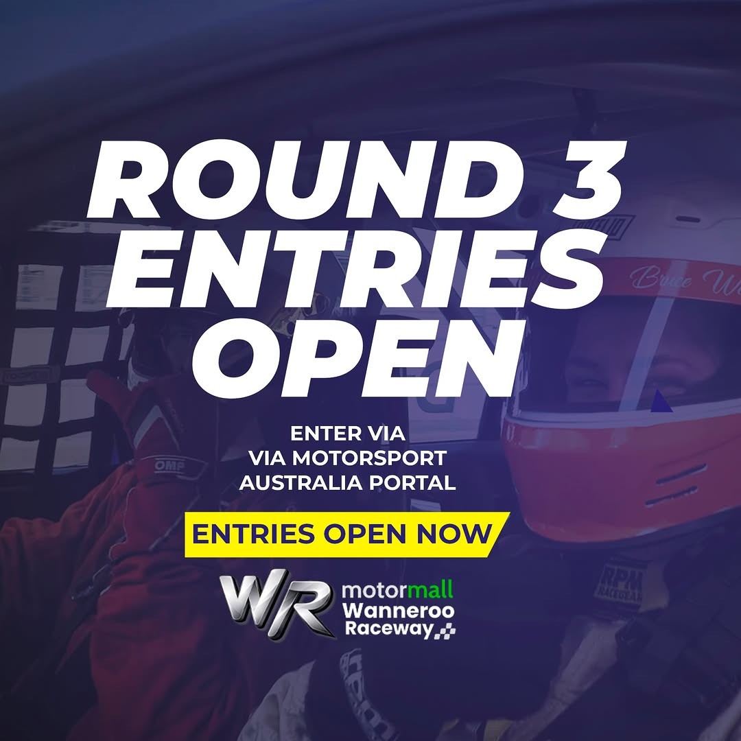 Round 3 — track day in Perth, WA on Saturday 27 June 2026